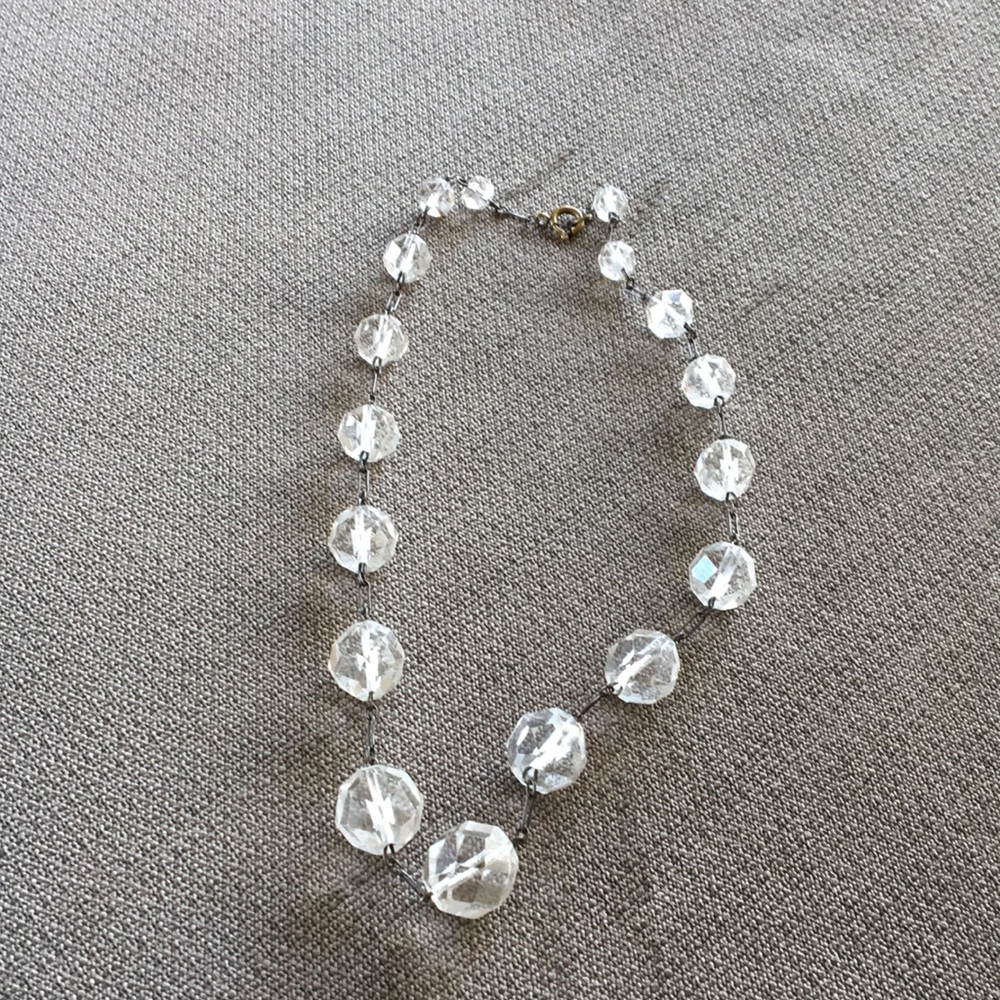 Glass bead necklace